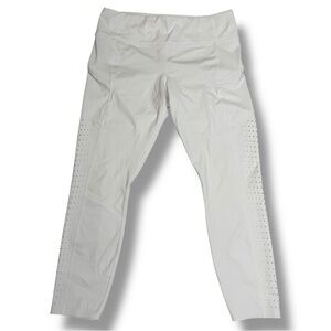 Athleta Women’s Contender Laser Cut 7/8 Tight White Size Large